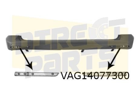 Volkswagen T5 II (10/09-7/15) 6/12-6/13 achterbumper (7G9 gr