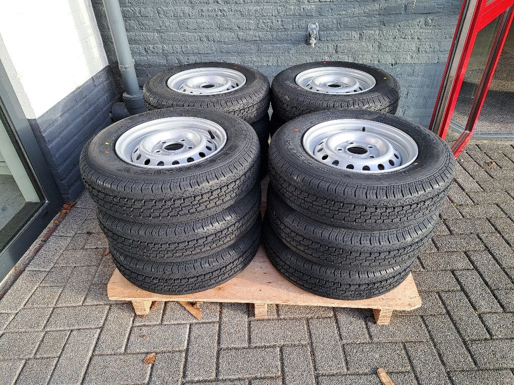 Aanhangerwielen 165R13C 96/94R steek 5/112/et30 nieuw, Ophalen, Nieuw