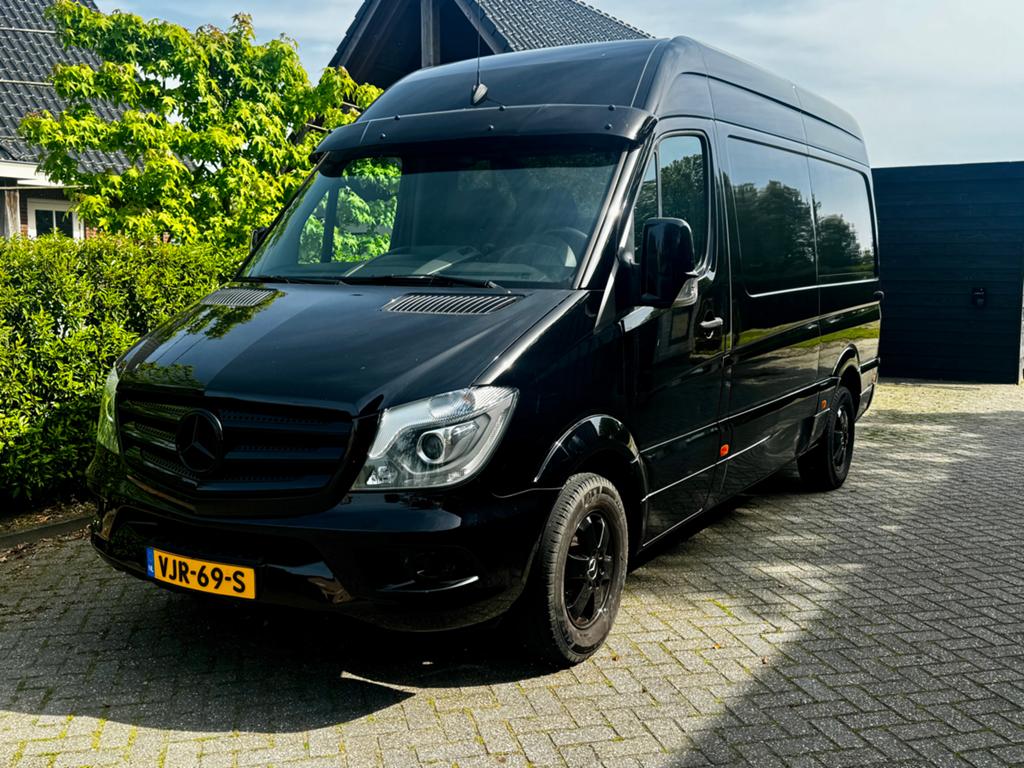 Mercedes Sprinter 316CDI aut. 120KW L2H2 2016 trekh. 3500Kg, Auto's, Bestelauto's, Automaat, Euro 5, Achterwielaandrijving, Zwart