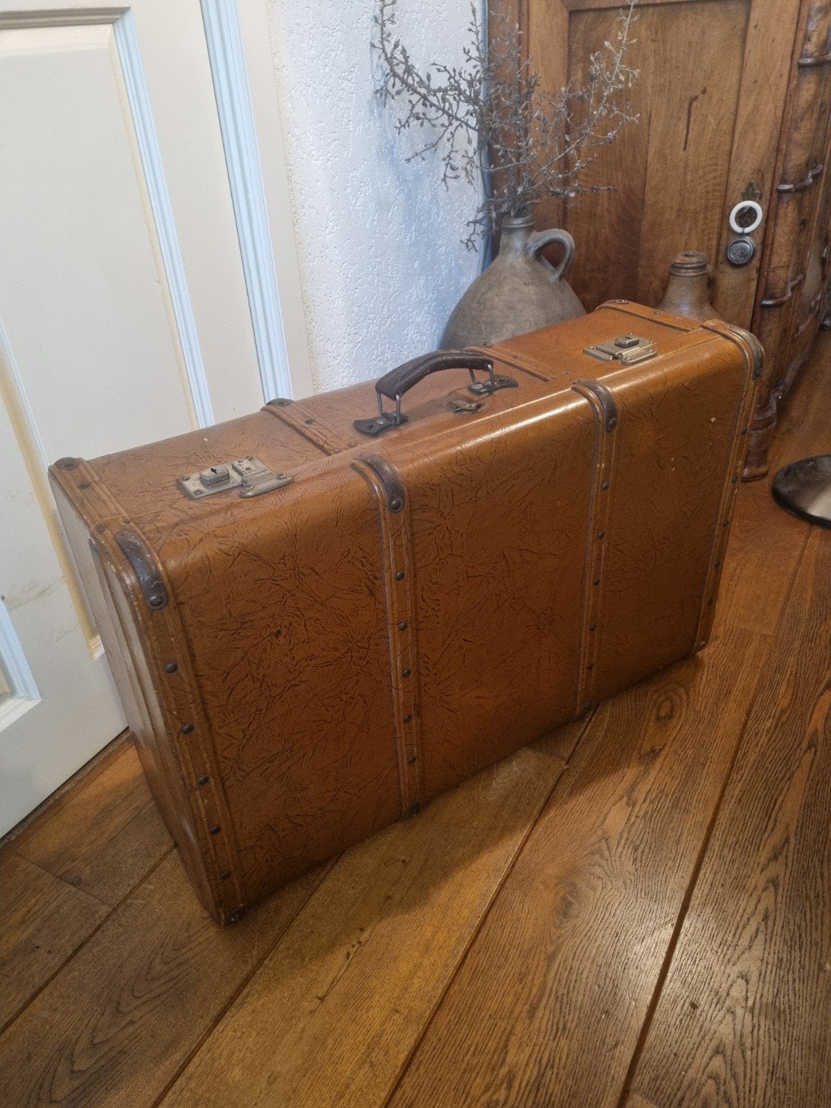 vintage reiskoffer, hutkoffer, Ophalen