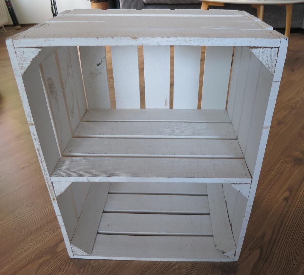 Witte Kist Op Maat Gemaakt lichtgewicht Wit, Tuin en Terras, Bloembakken en Plantenbakken, Ophalen, Minder dan 60 cm, Rond, Zo goed als nieuw