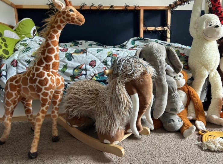 jungle kamer knuffels en hobbeldier, Ophalen, Gebruikt, Overige typen