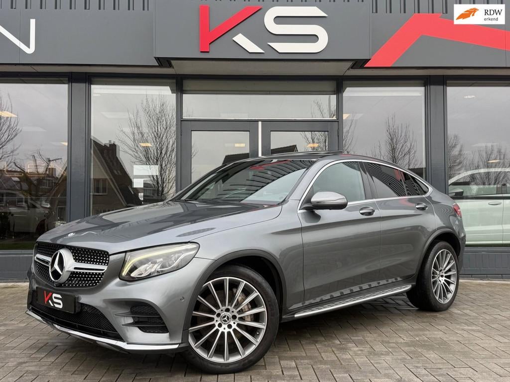 Mercedes-Benz GLC-klasse Coupé 250 4MATIC AMG Kanteldak 360, Automaat, Gebruikt, Zwart, 4 cilinders
