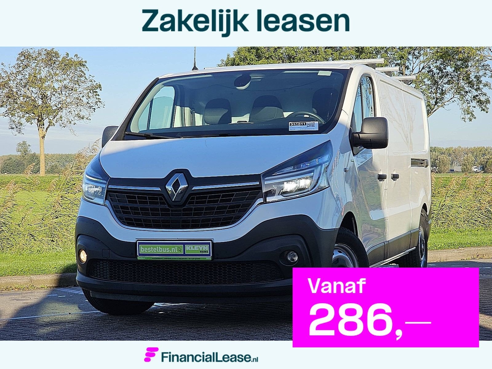 RENAULT TRAFIC 2.0 DCI l2 dub.schuif navi!, Gebruikt, Euro 6, Renault, Wit