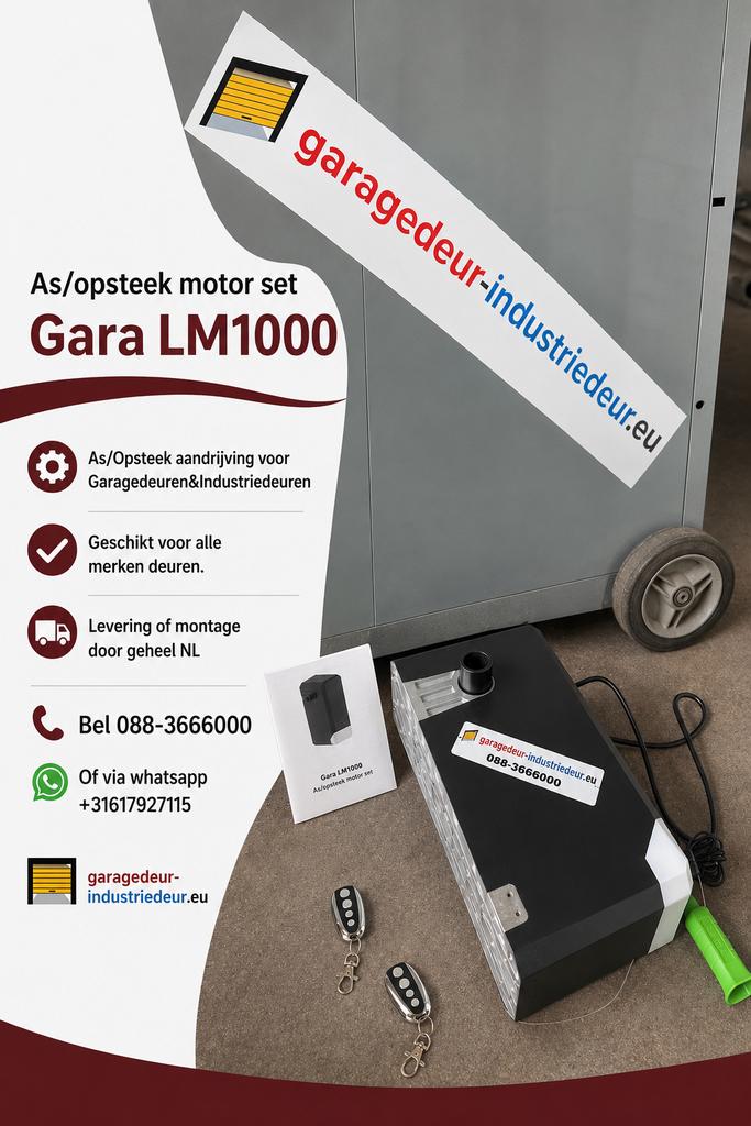 As Opsteek motor Garagedeur Industriedeur Roldeur 220v, Doe-het-zelf en Verbouw, Ophalen of Verzenden, 120 cm of meer, Garagedeur