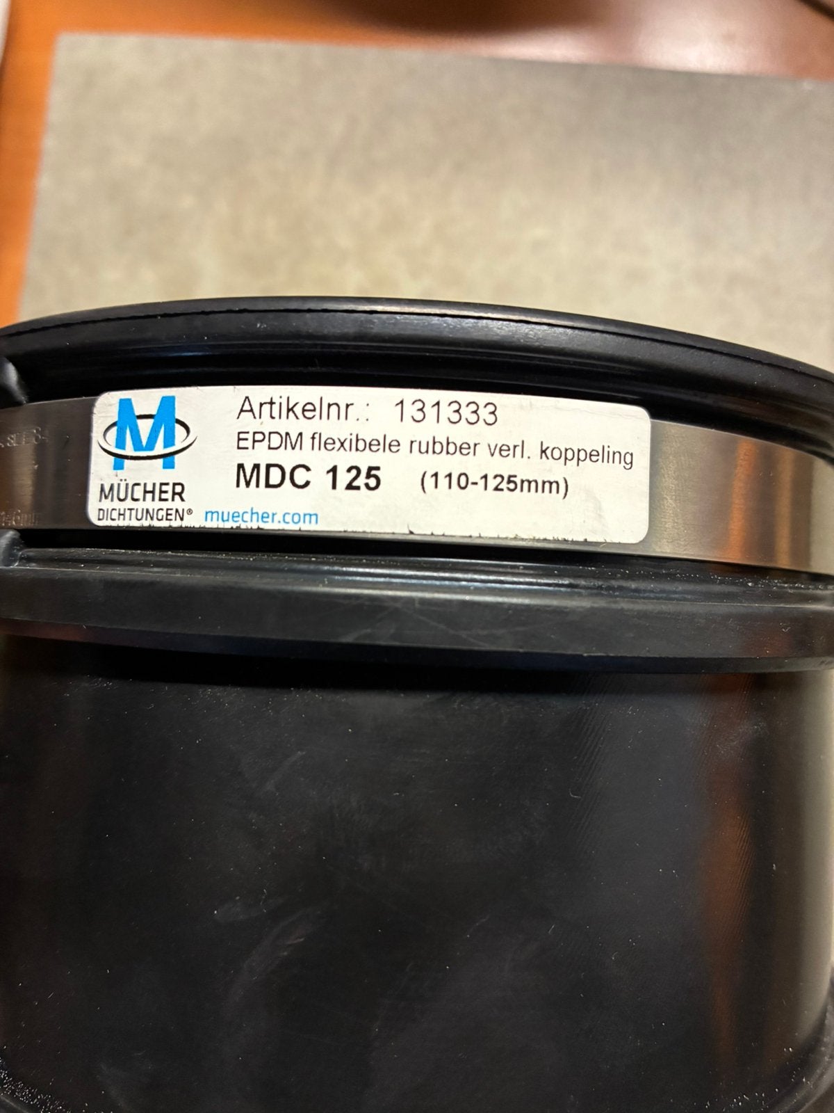 Epdm v flexibele rubber 110-125mm koppeling afvoer, Afvoer, Nieuw, Ophalen of Verzenden, Minder dan 2 meter