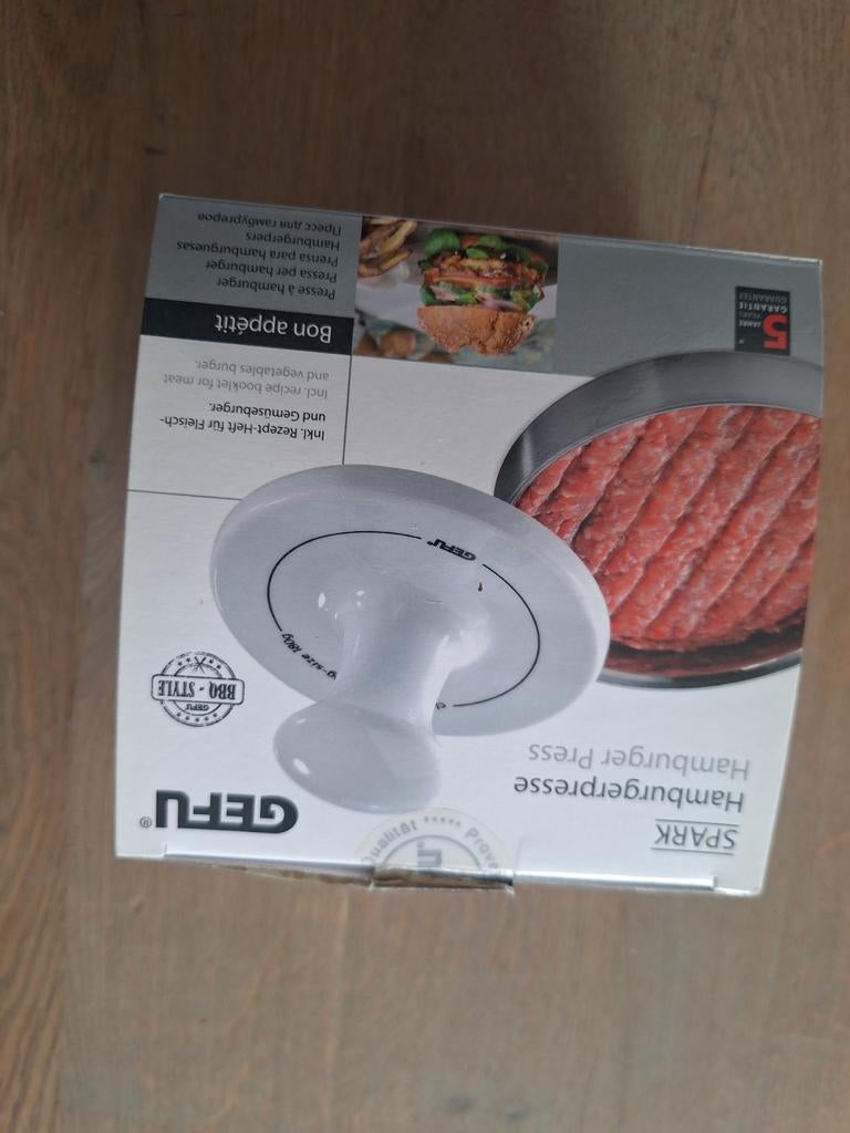 Hamburgermaker GEFU Spark, Ophalen, Nieuw