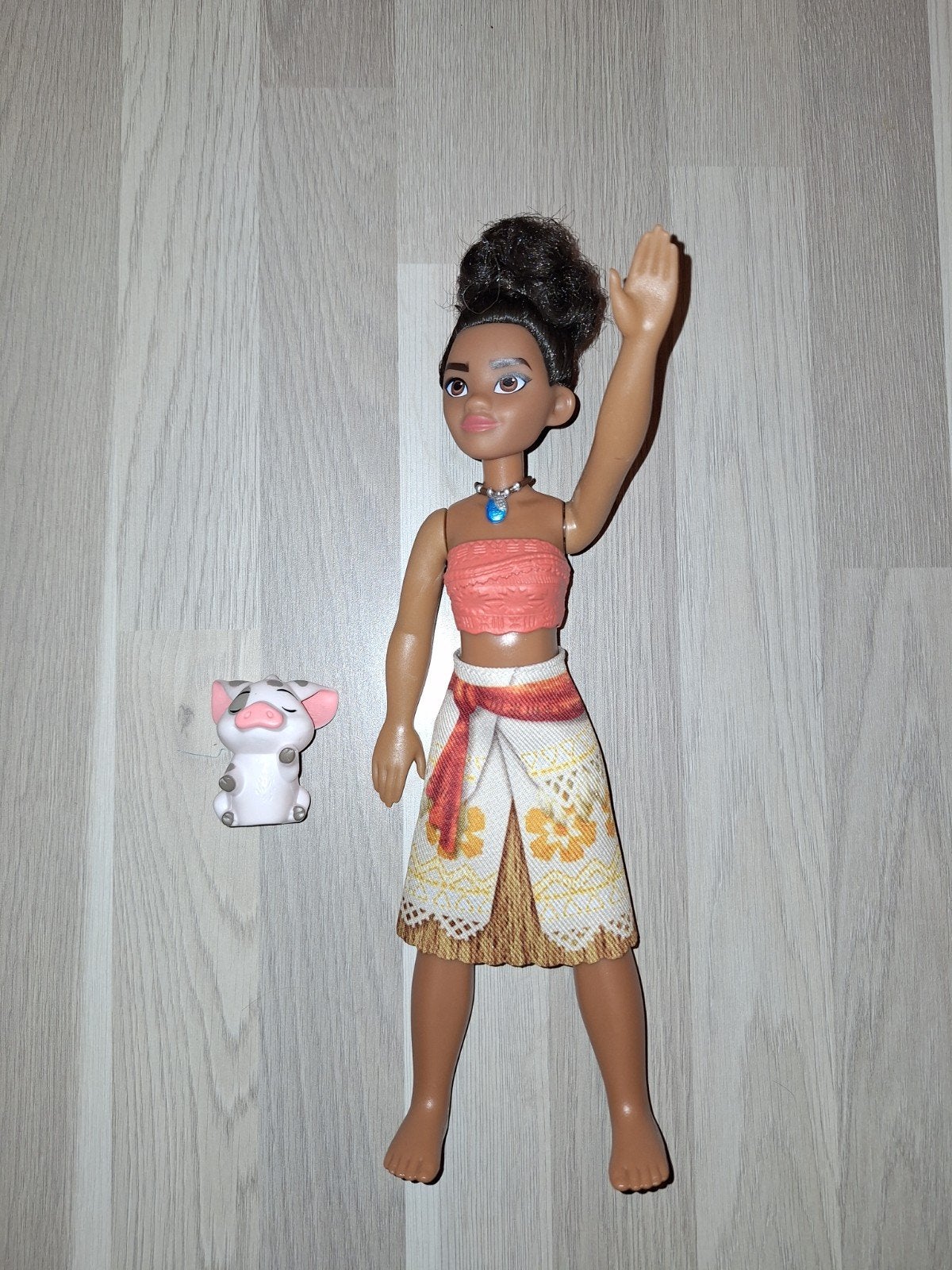 Vaiana pop die kan zwemmen met Pua, Ophalen of Verzenden, Zo goed als nieuw