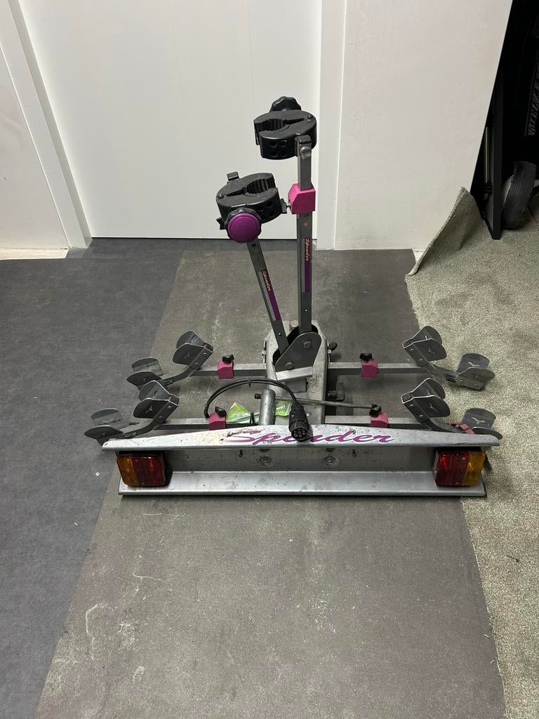 Fietsendrager voor 2 fietsen - Trekhaakdrager, Ophalen, 2 fietsen, Gebruikt, Trekhaakdrager