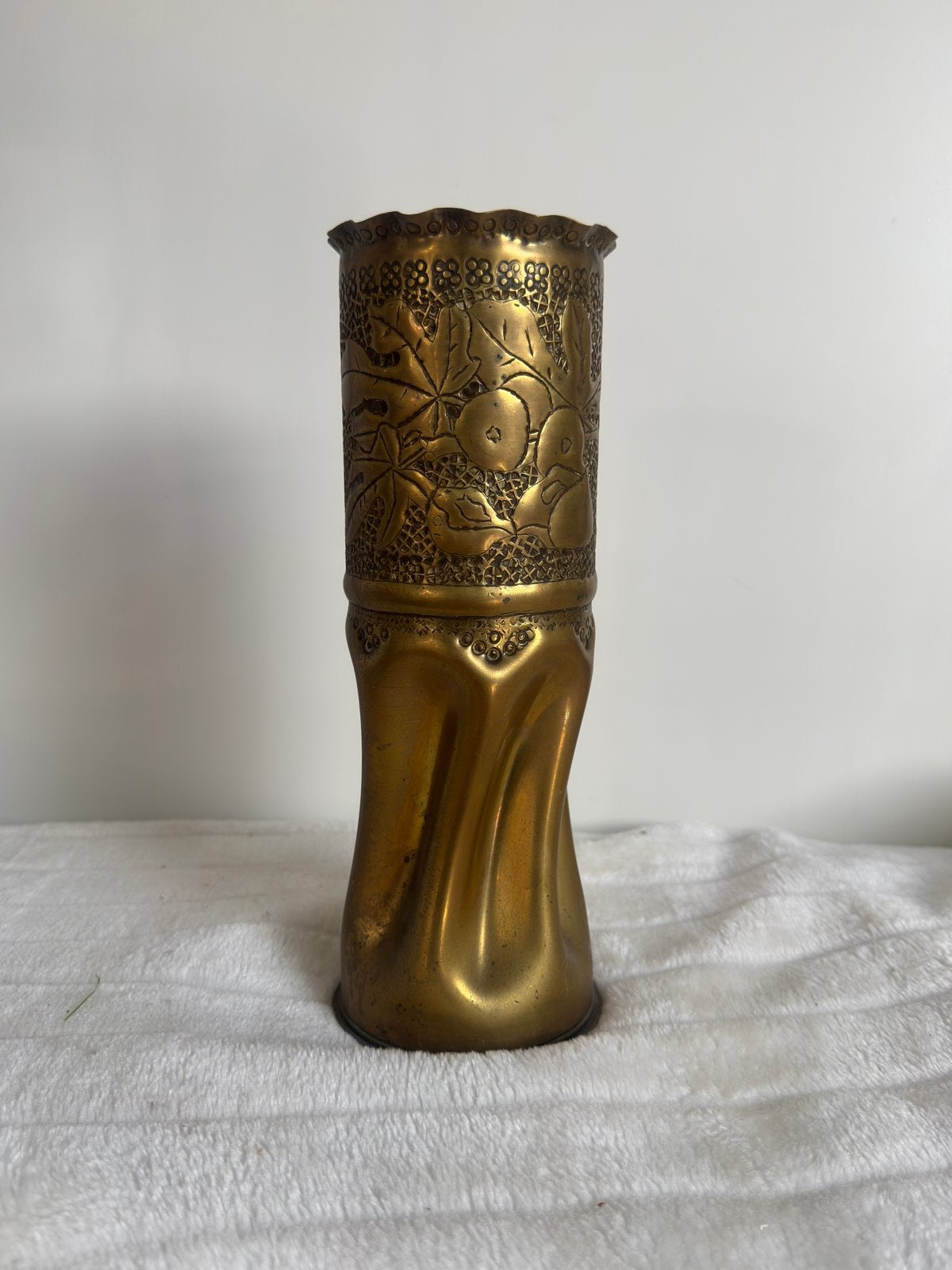 WW1 Trench Art-vaas - oude huls, Ophalen of Verzenden
