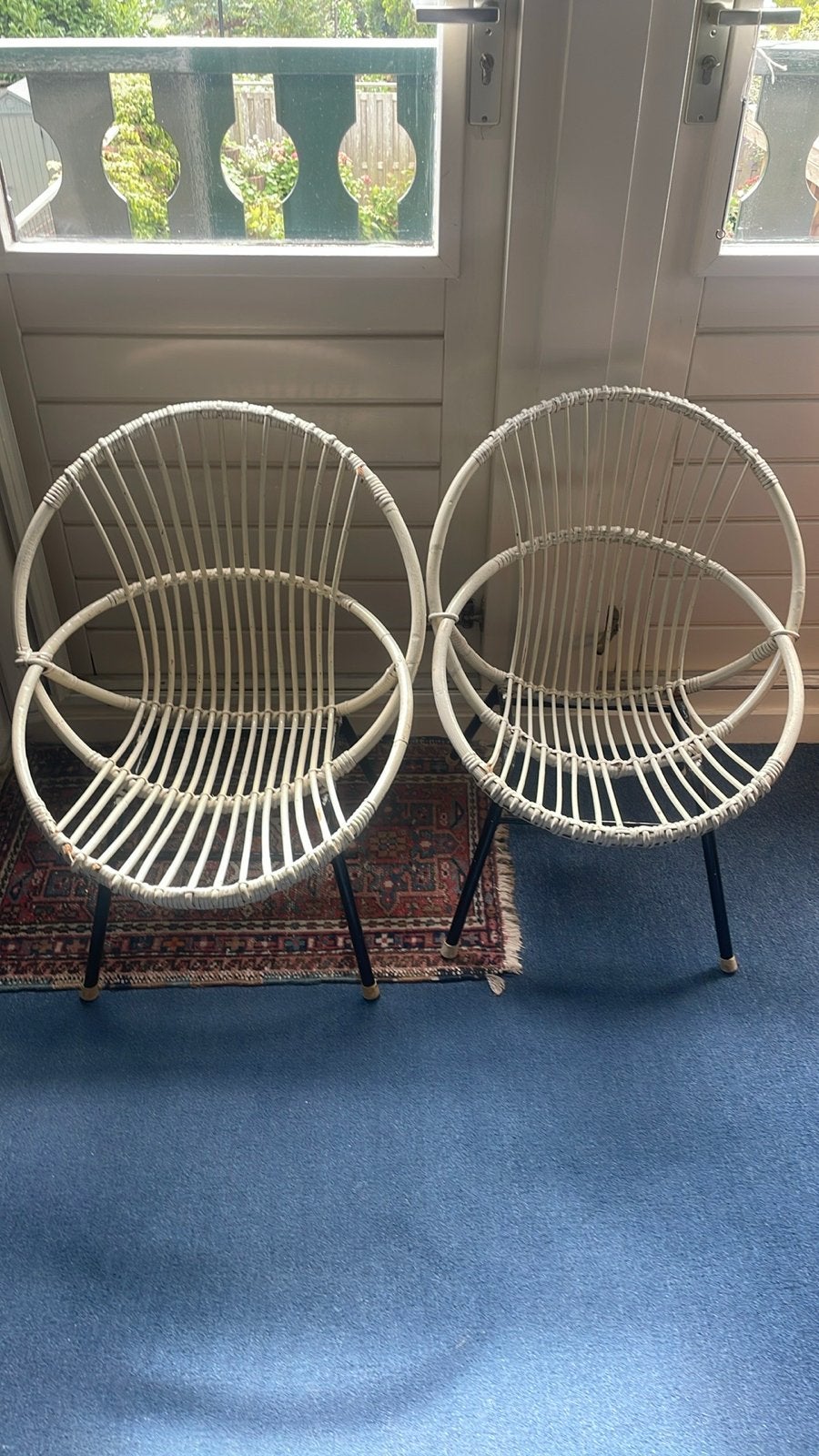 Vintage Rohé Noordwolde Rotan kuipstoelen (Jaren '50/'60), Ophalen