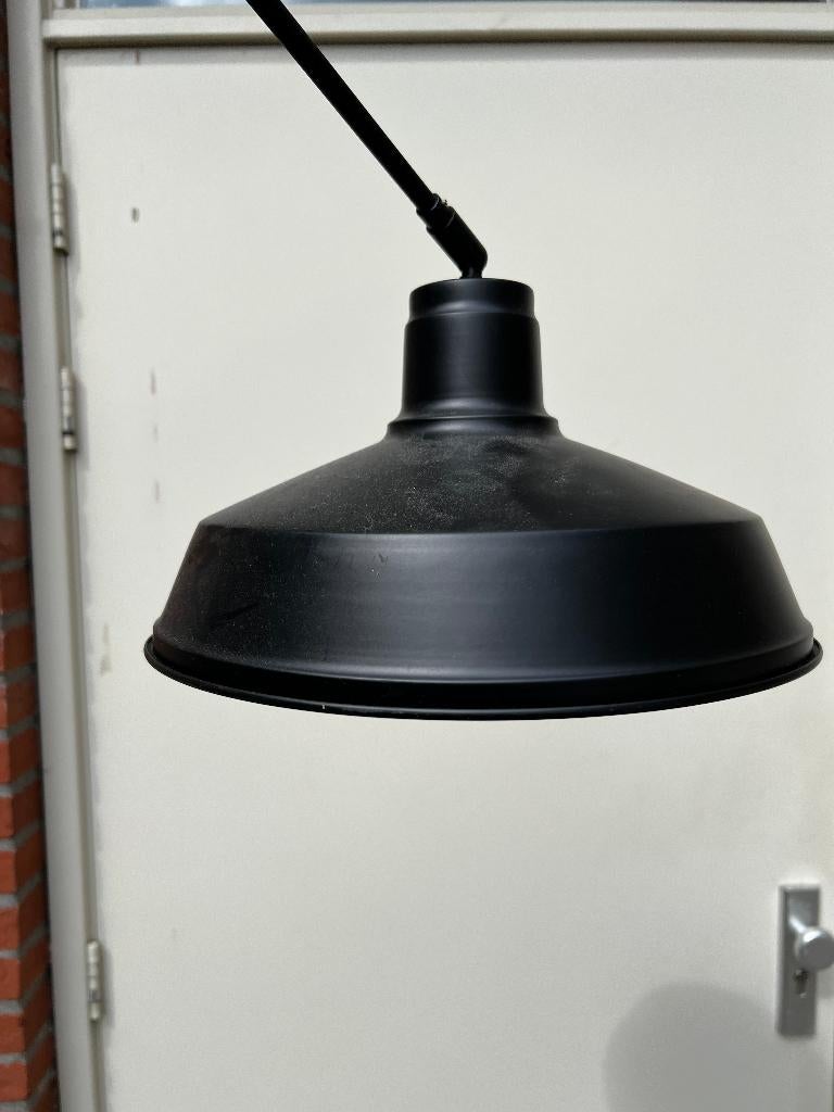 Industriële zwarte wandlamp, Huis en Inrichting, Lampen | Wandlampen, Ophalen, Zo goed als nieuw