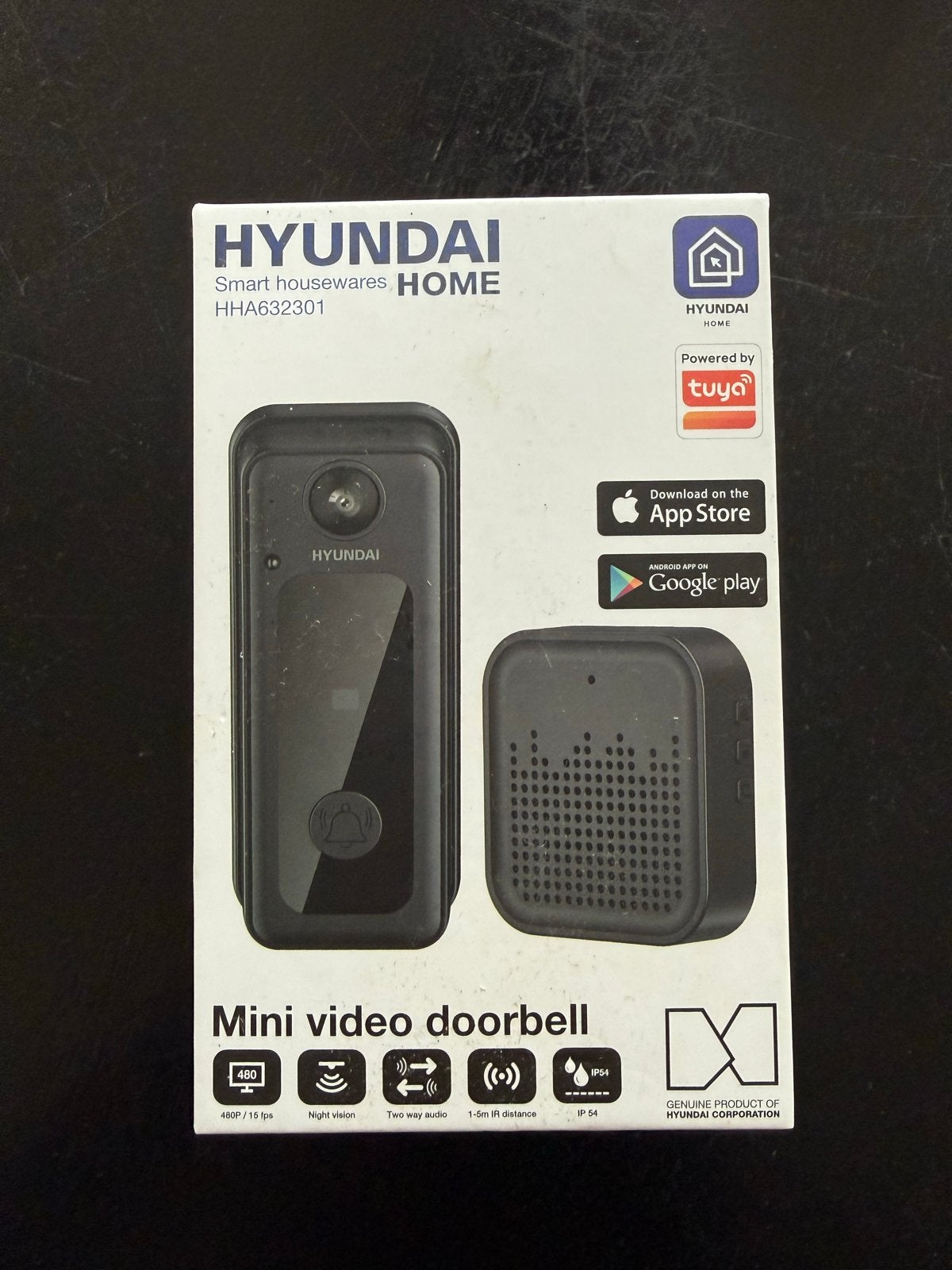 Hyundai Mini Video Deurbel HHA632301 - Smart Home, Ophalen of Verzenden, Bewegingsdetectiesensor, Nieuw, Draadloos