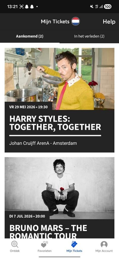 2x zitplaatsen Harry styles 29 mei, Tickets en Kaartjes, Concerten | Pop, Twee personen, Mei