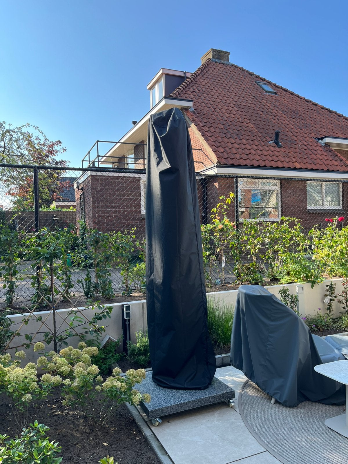 Parasolhoes, Ophalen of Verzenden, Zo goed als nieuw, Minder dan 1 meter, Parasolvoet