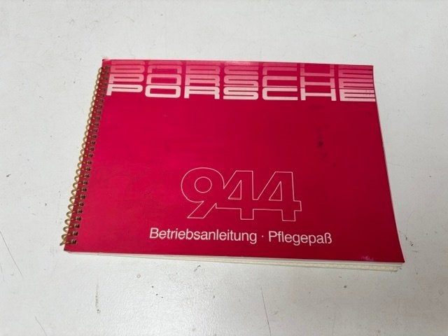 Instructieboekje duits Porsche 944 (SKU Z46-008), Ophalen of Verzenden