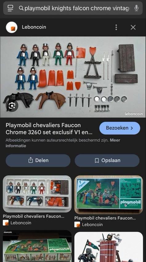 Zeldzame PLAYMOBIL set leuk voor verzamelaars, Ophalen of Verzenden, Gebruikt