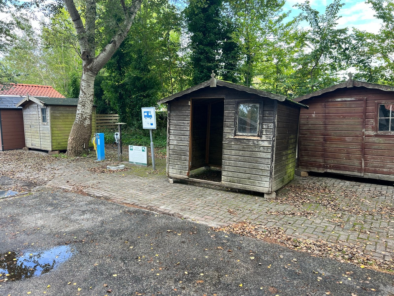 Diverse houten schuurtjes te koop te Lauwersoog, Ophalen, Gebruikt, Hout, Overige typen
