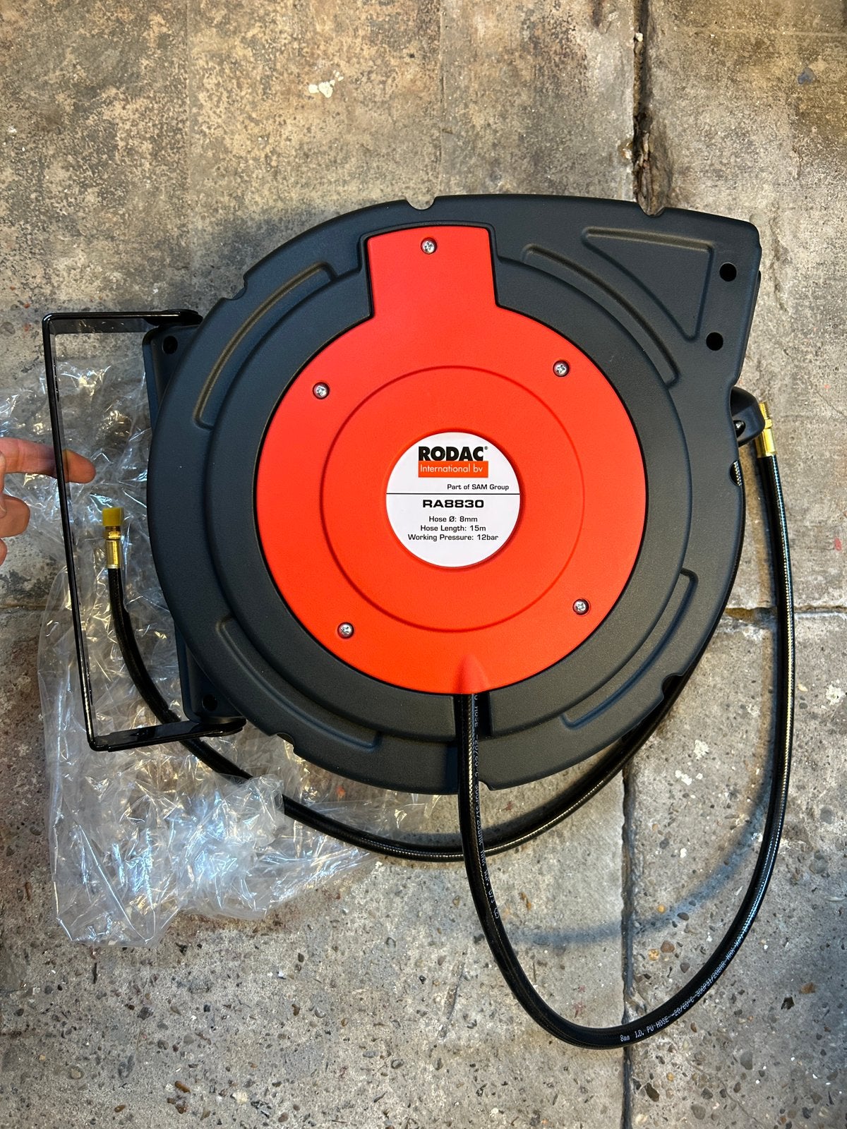 Rodac luchthaspel, Ophalen, Nieuw, Minder dan 200 liter/min, 10 bar of meer