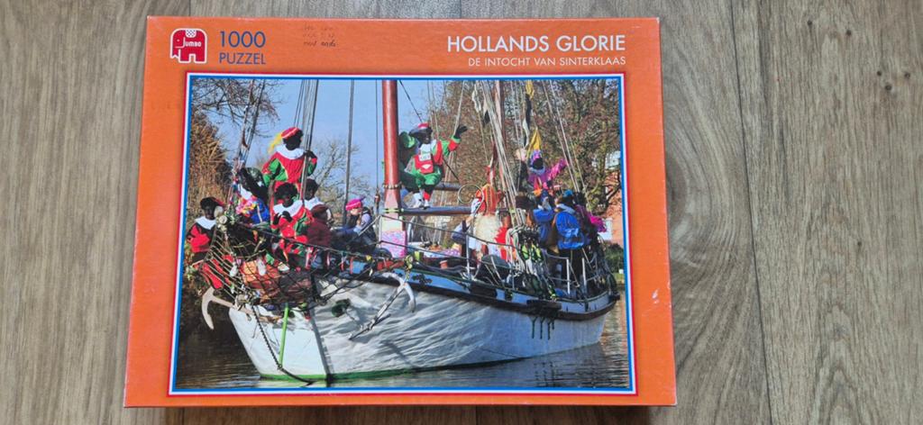 Hollands Glorie legpuzzel De intocht van Sinterklaas, Hobby en Vrije tijd, Denksport en Puzzels, Ophalen of Verzenden, 500 t/m 1500 stukjes