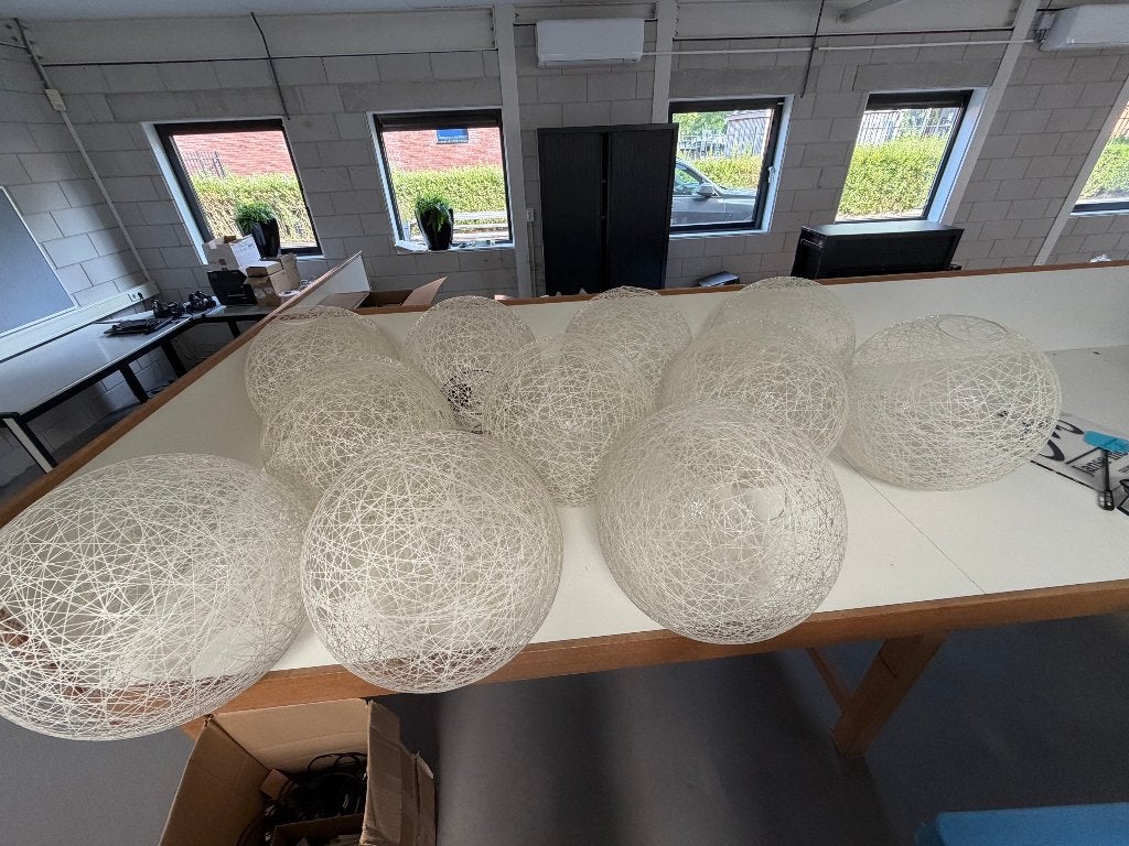 11x originele Moooi Random Light small – wit – partij, Huis en Inrichting, Ophalen, Kunststof, Gebruikt, E27 (groot)