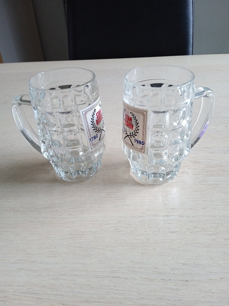 2 jubileum bier glazen Stam Boonen 1780-1980, Verzamelen, Biermerken, Ophalen of Verzenden, Zo goed als nieuw, Glas of Glazen