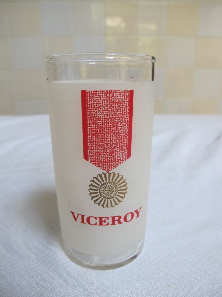 vintage drinkglas viceroy, Ophalen of Verzenden, Zo goed als nieuw