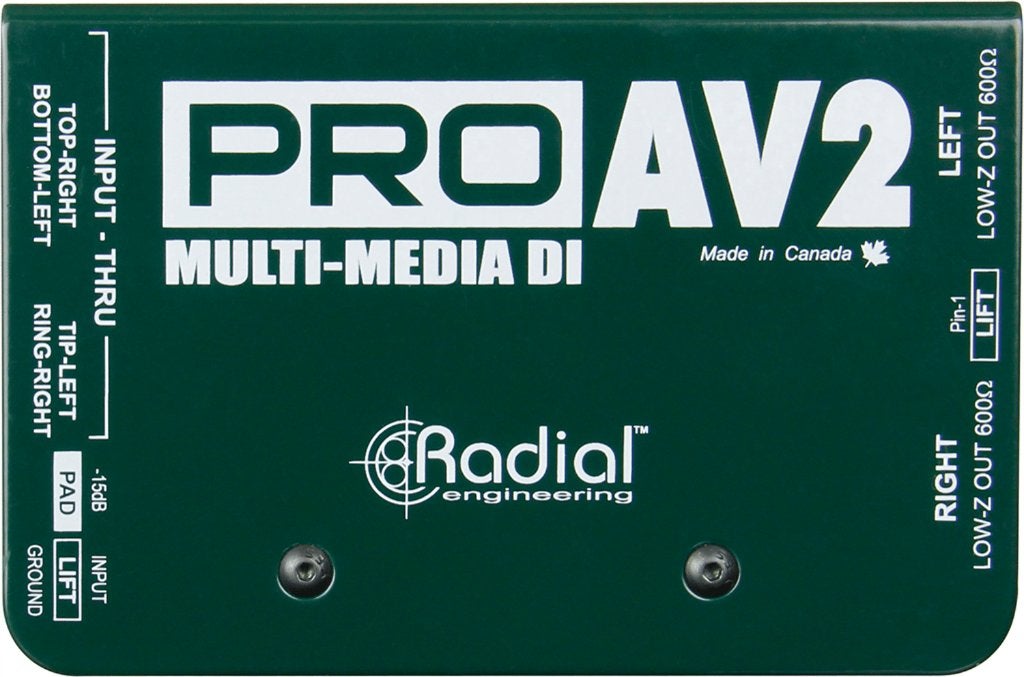 Radial PROAV2 passieve stereo DI box multimedia, ., Overige typen, Nieuw, Ophalen of Verzenden