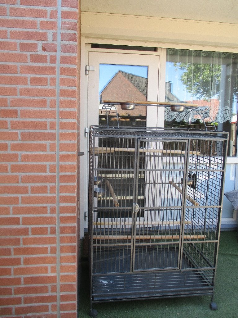 voliere,   (metaal)    Z.G.A.N, Dieren en Toebehoren, Ophalen, Zo goed als nieuw, Metaal, Vogelkooi