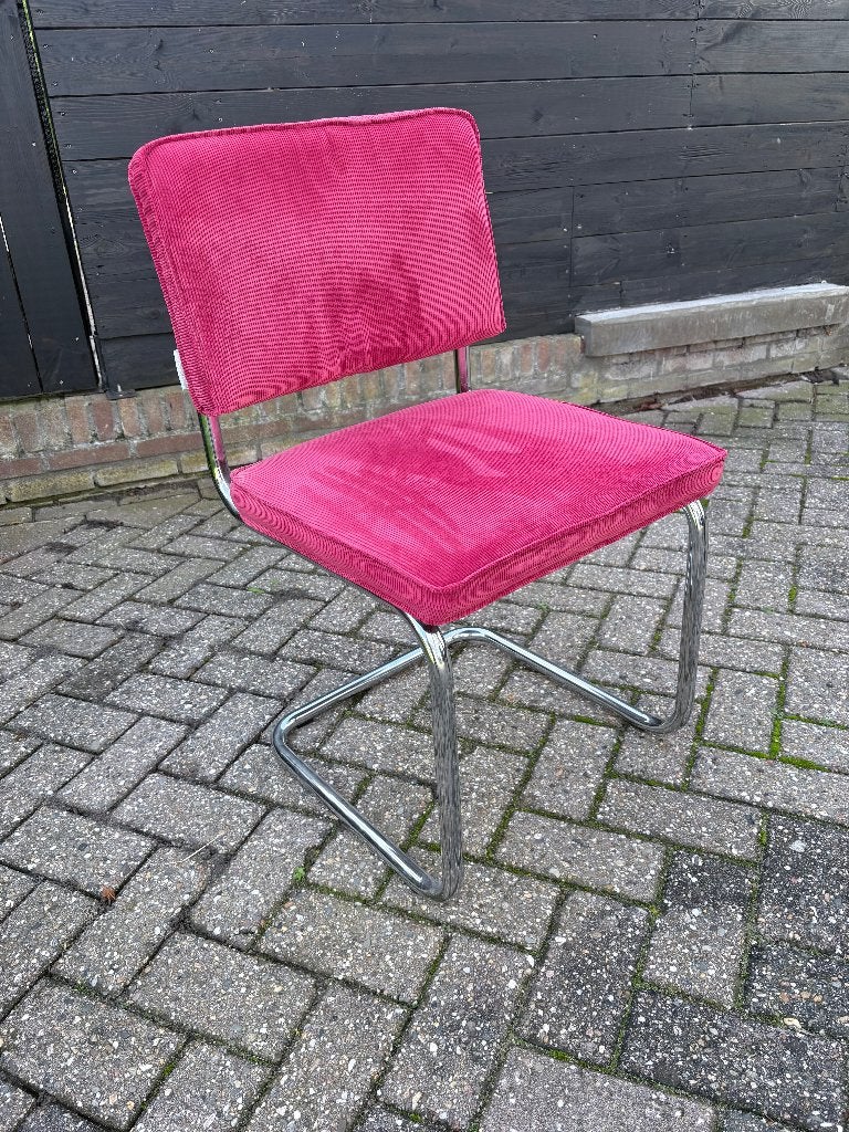 Zuiver Ridge Rib stoel, Huis en Inrichting, Ophalen, Zo goed als nieuw, Metaal, Rood