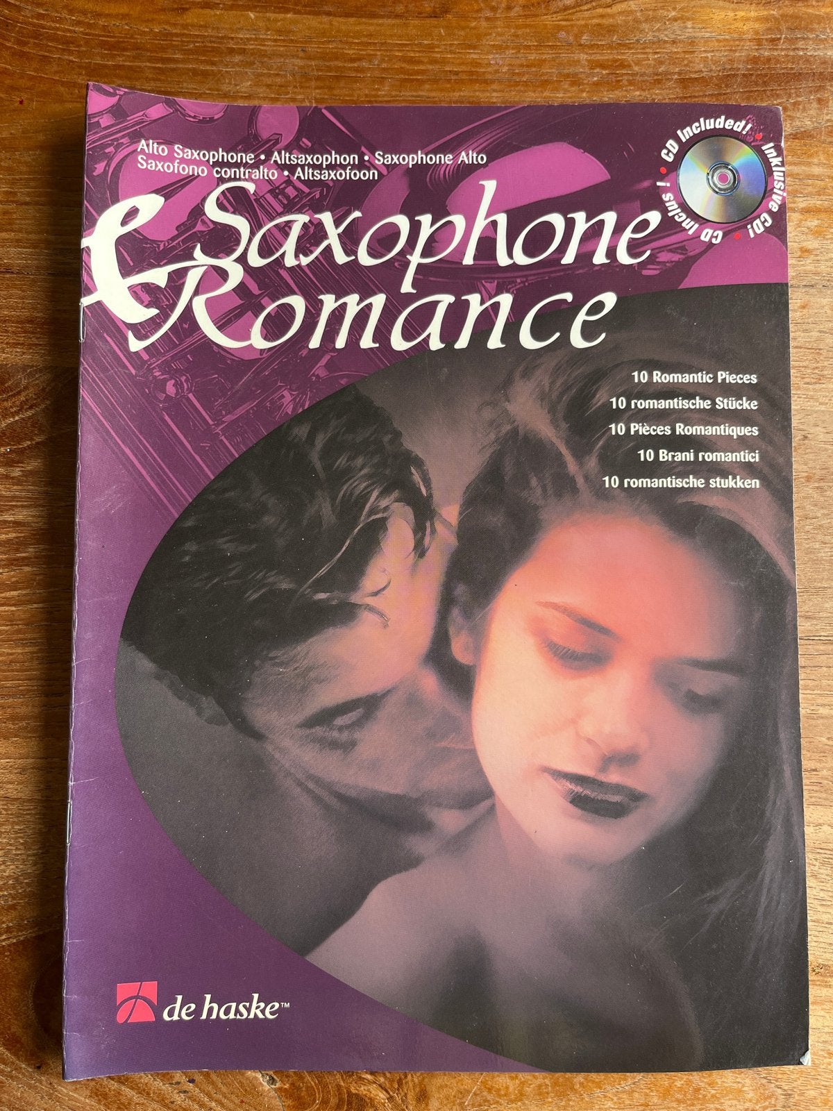 Saxophone Romance - Muziekboek met CD voor Altsaxofoon, Gebruikt, Saxofoon, Ophalen of Verzenden, Thema