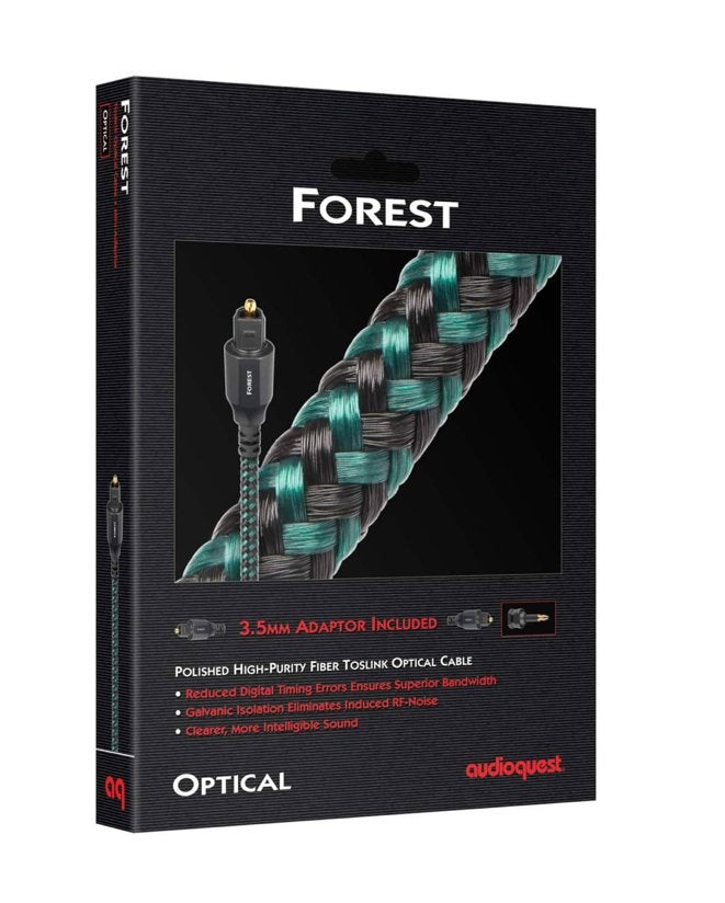 Audioquest Forest Optical cable 1,5 Meter, Audio, Tv en Foto, Audiokabels en Televisiekabels, Ophalen of Verzenden, Nieuw, Minder dan 2 meter