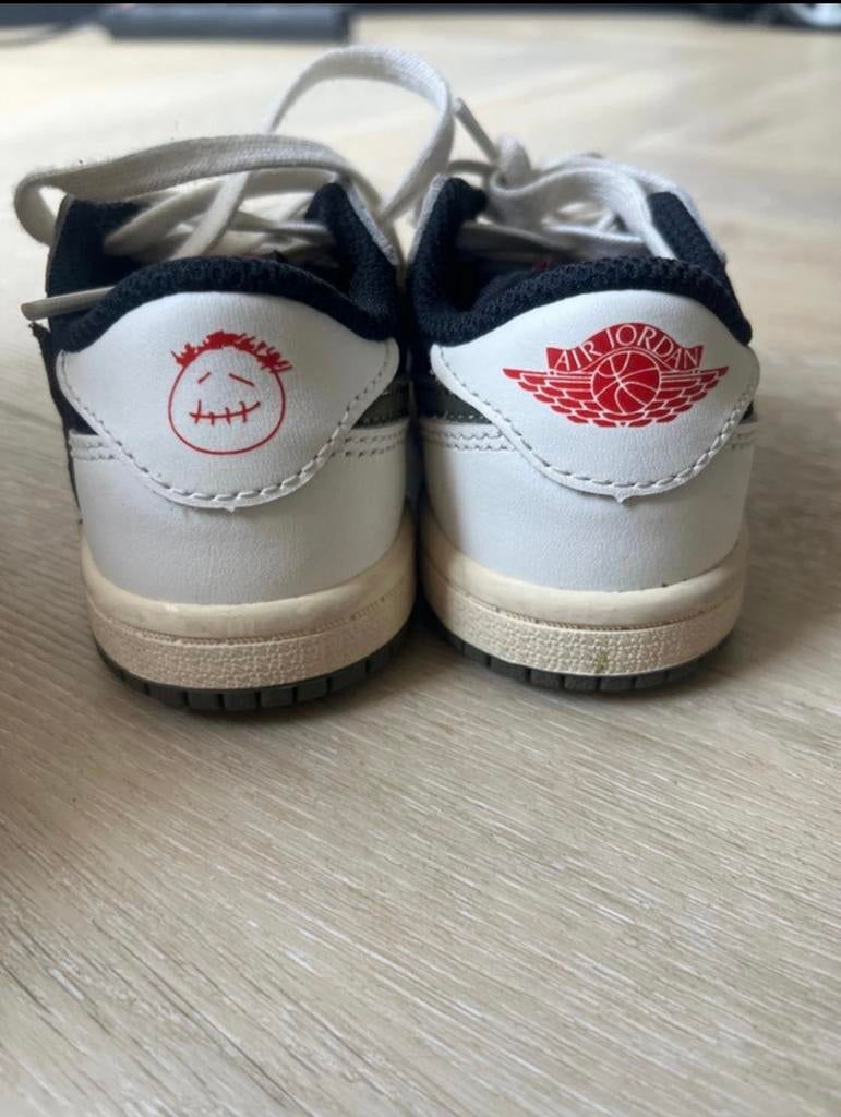 Air Jordan 1 Retro Low OG SP Travis Scott Olive (TD) - Maat, Ophalen, Zo goed als nieuw, Jongen of Meisje, Sportschoenen