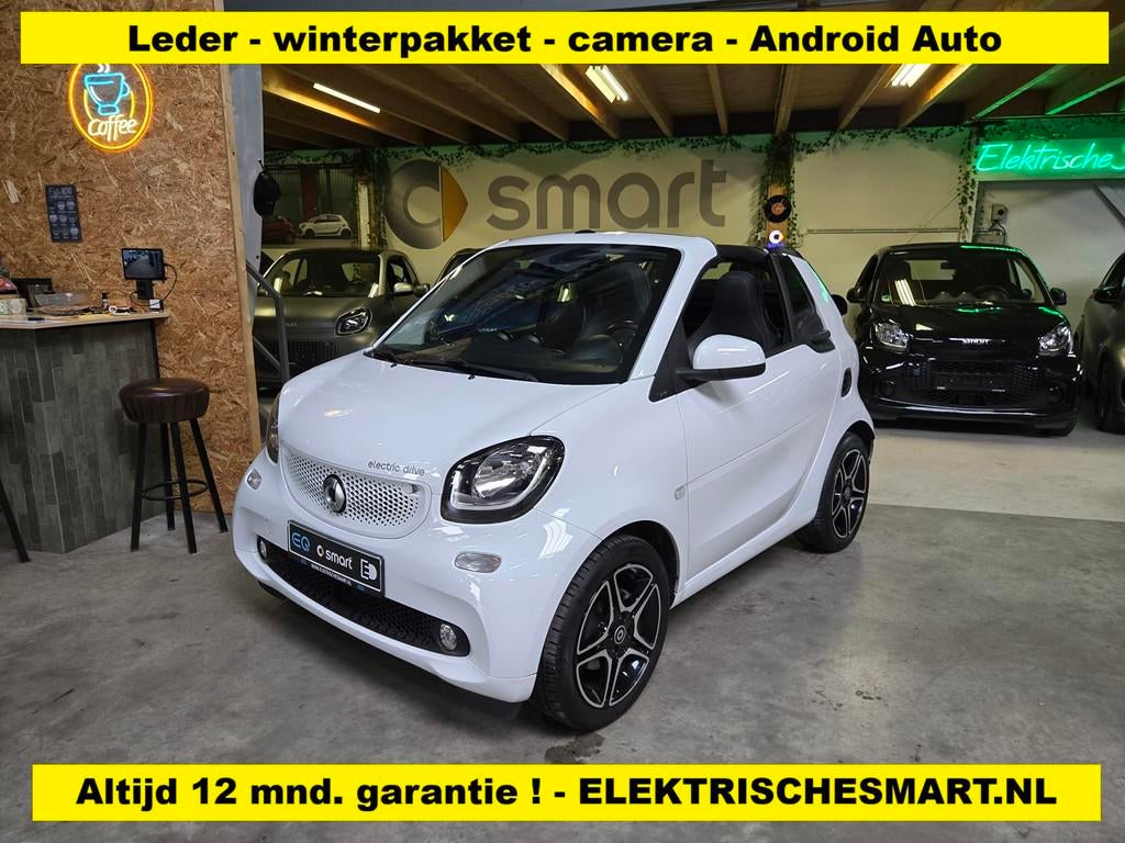 Smart Fortwo cabrio Prime - leder - stoel en stuurverwarming, Auto's, Automaat, 150 km, Gebruikt, 82 pk
