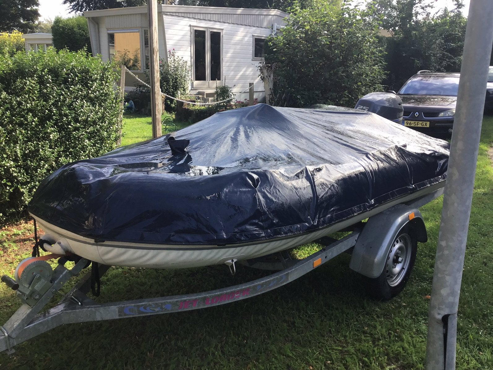 rib rubberboot 320, Gebruikt, Afdekzeil, Buitenboordmotor, Rib
