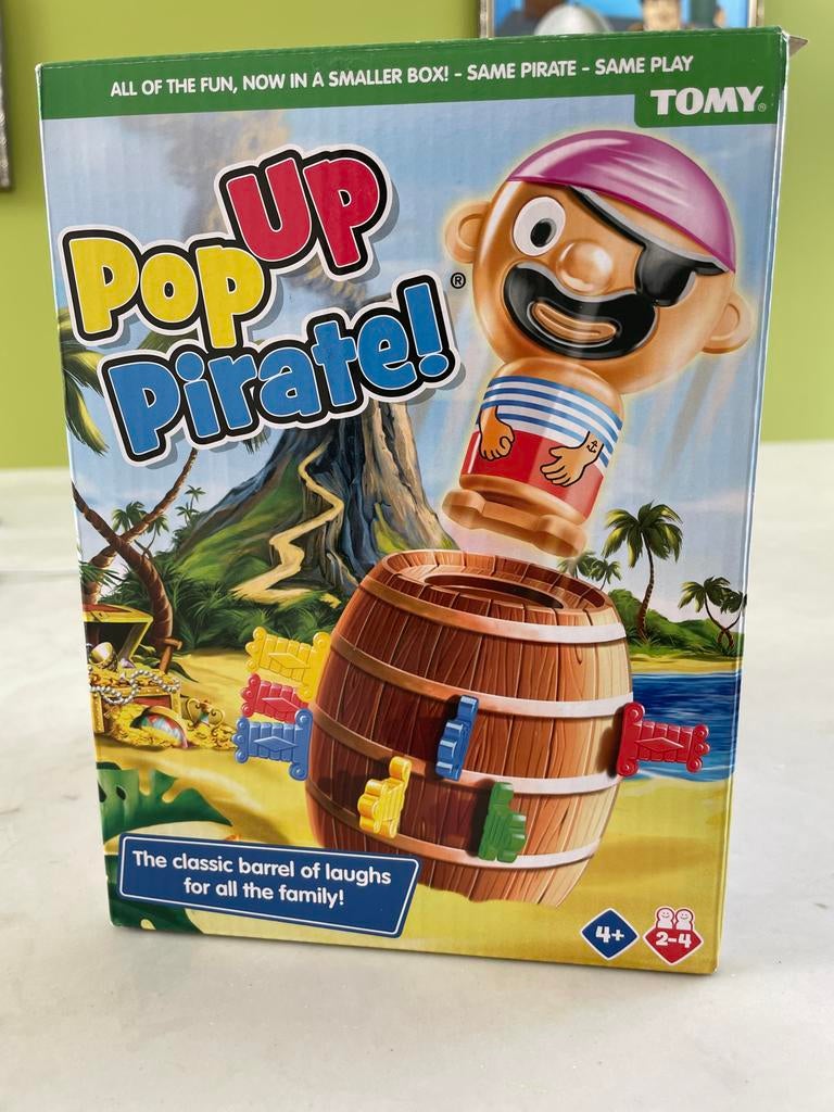Pop Up Piraat! - Het klassieke familiespel van Tomy, Drie of vier spelers, Ophalen, Nieuw