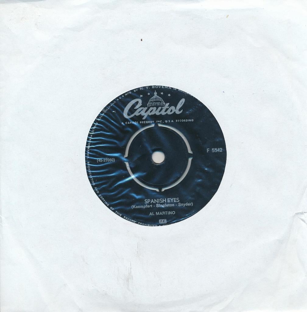 2793 Al Martino - Spanish eyes (1966), Ophalen of Verzenden, Gebruikt, Pop