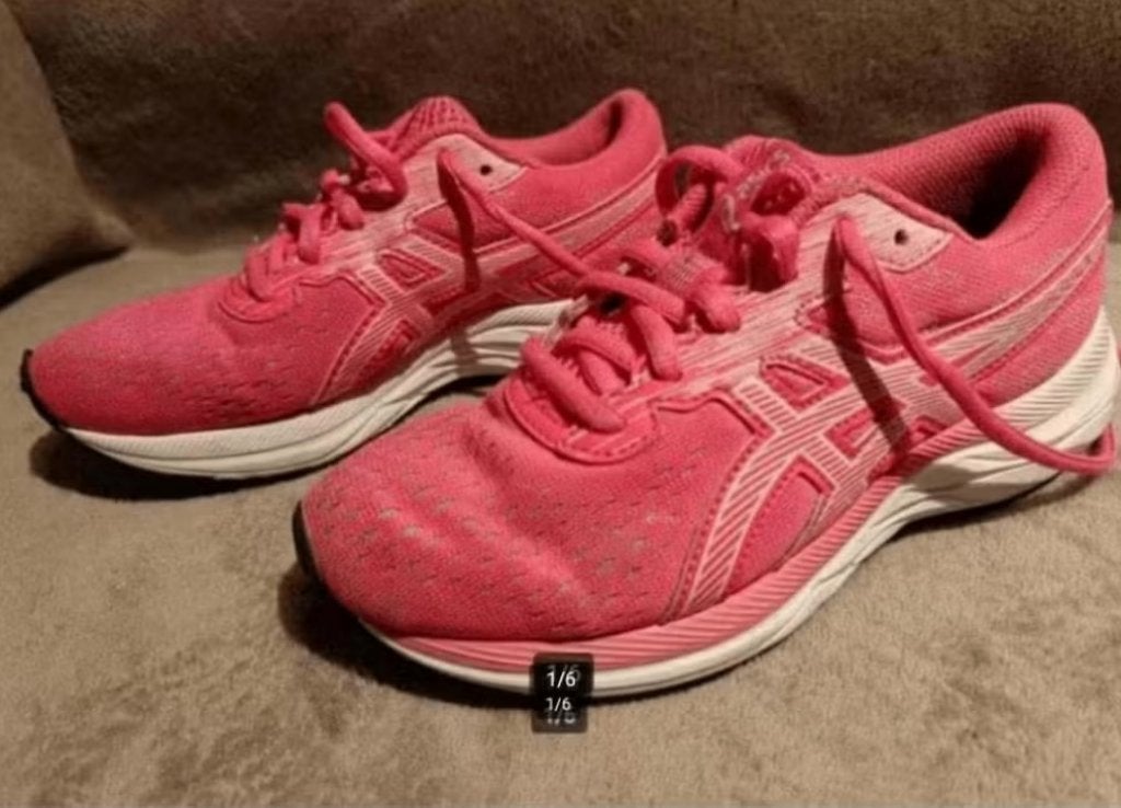 Asics gel excite 7 hardloopschoenen maat 33,5 (21cm) izgst, Sport en Fitness, Loopsport en Atletiek, Gebruikt, Hardloopschoenen