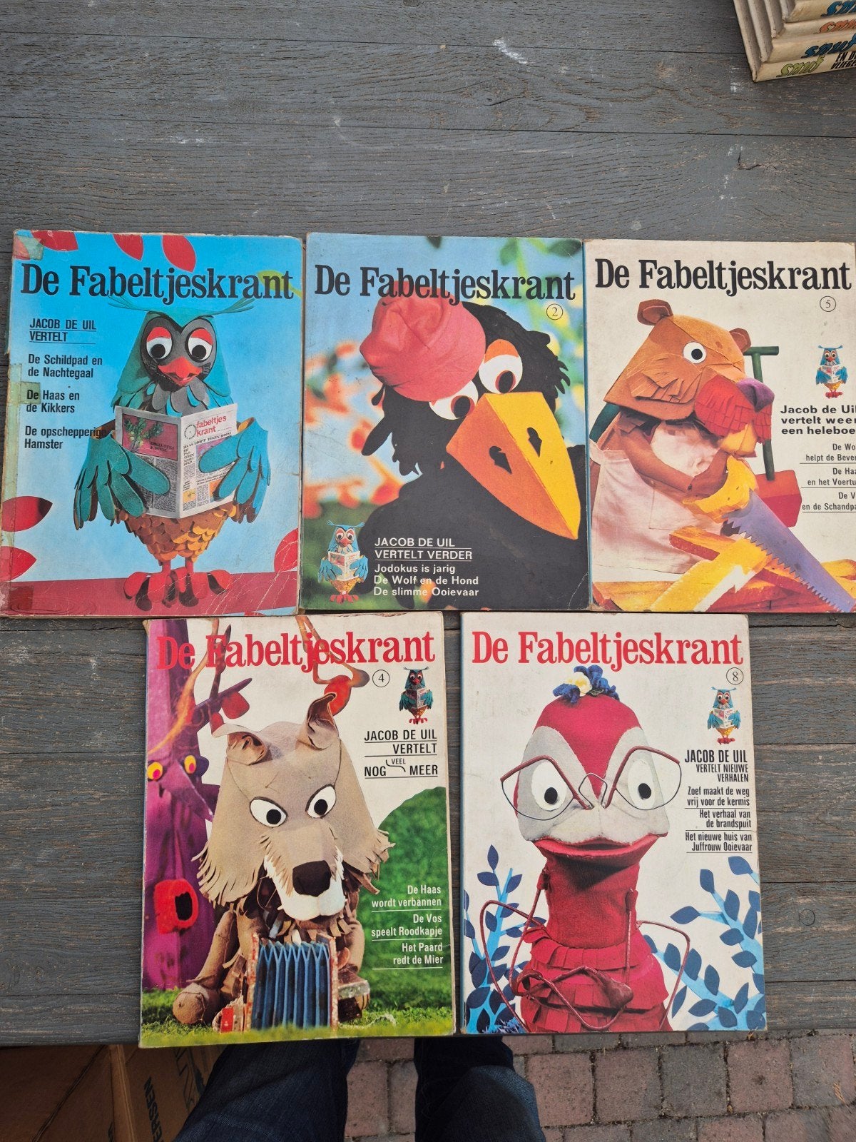 De Fabeltjeskrant Boekenreeks - 5 Delen, Boeken, Ophalen of Verzenden, Gelezen, Jacob de Uil, Fictie algemeen