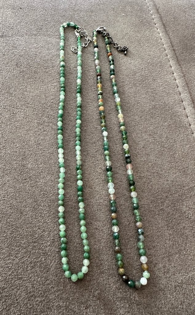 Necklace ketting van Toermalijn stenen facet geslepen kralen, Sieraden, Tassen en Uiterlijk, Kettingen, Nieuw, Verstelbaar, Ophalen of Verzenden