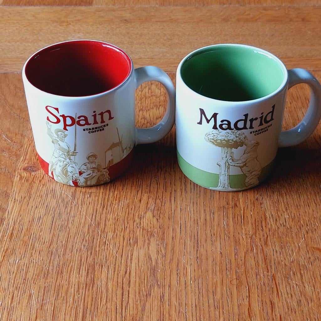 Starbucks City Mug Espresso Mokjes - Spanje & Madrid, Huis en Inrichting, Keuken | Servies, Ophalen of Verzenden, Zo goed als nieuw