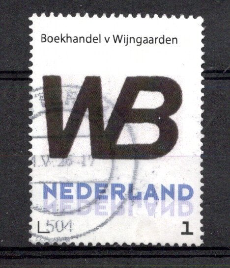 gestempelde zegel. Persoonlijke: boekhandel, Ophalen of Verzenden, Na 1940, Gestempeld