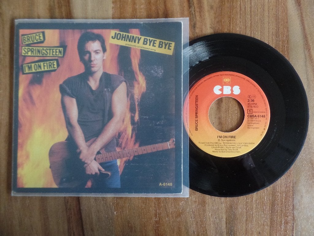 single  Bruce Springsteen - I'm On Fire, Ophalen of Verzenden, Gebruikt, Rock en Metal