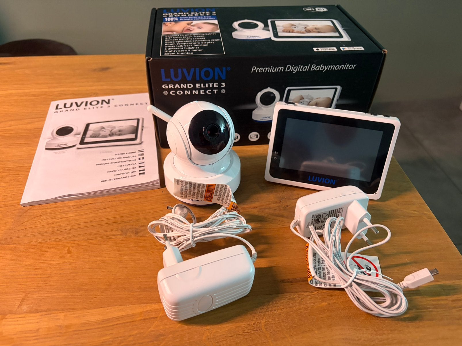 Babymonitor Luvion Grand Elite 3 Connect, Ophalen of Verzenden, Zo goed als nieuw, 250 meter of meer, Camera