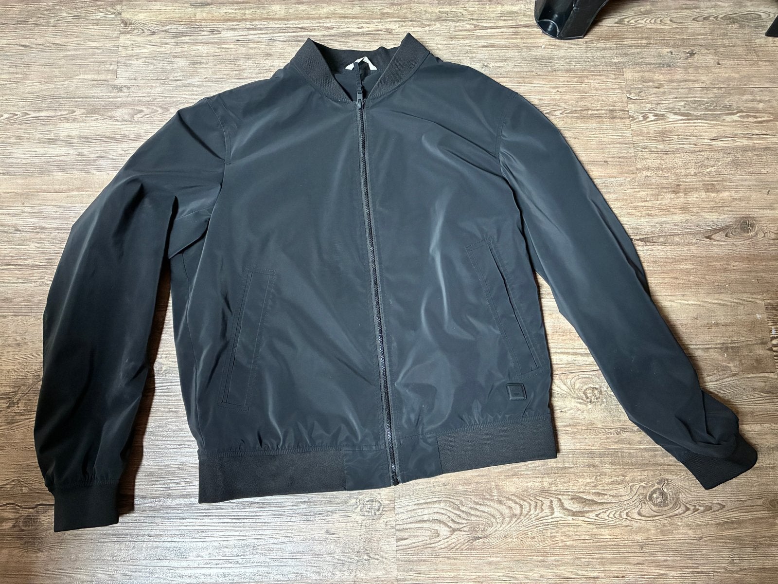 Nette zwarte jas Zara maat L, Ophalen of Verzenden, Gedragen, Maat 48/50 (M), Zwart