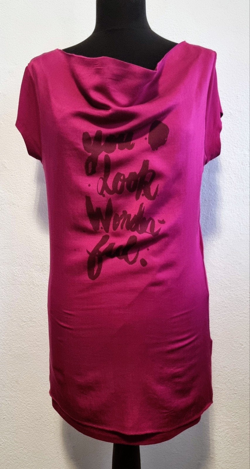Prachtige Summum Woman stretch lange top S-M  WP €70, Maat 38/40 (M), Summum, Blauw, Nieuw