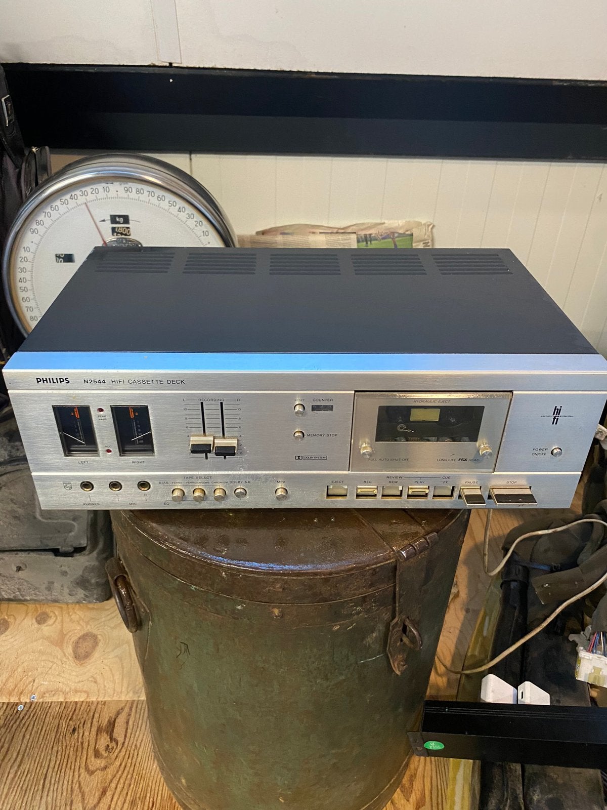 Philips n2544 casette deck speler, Verzenden, Philips