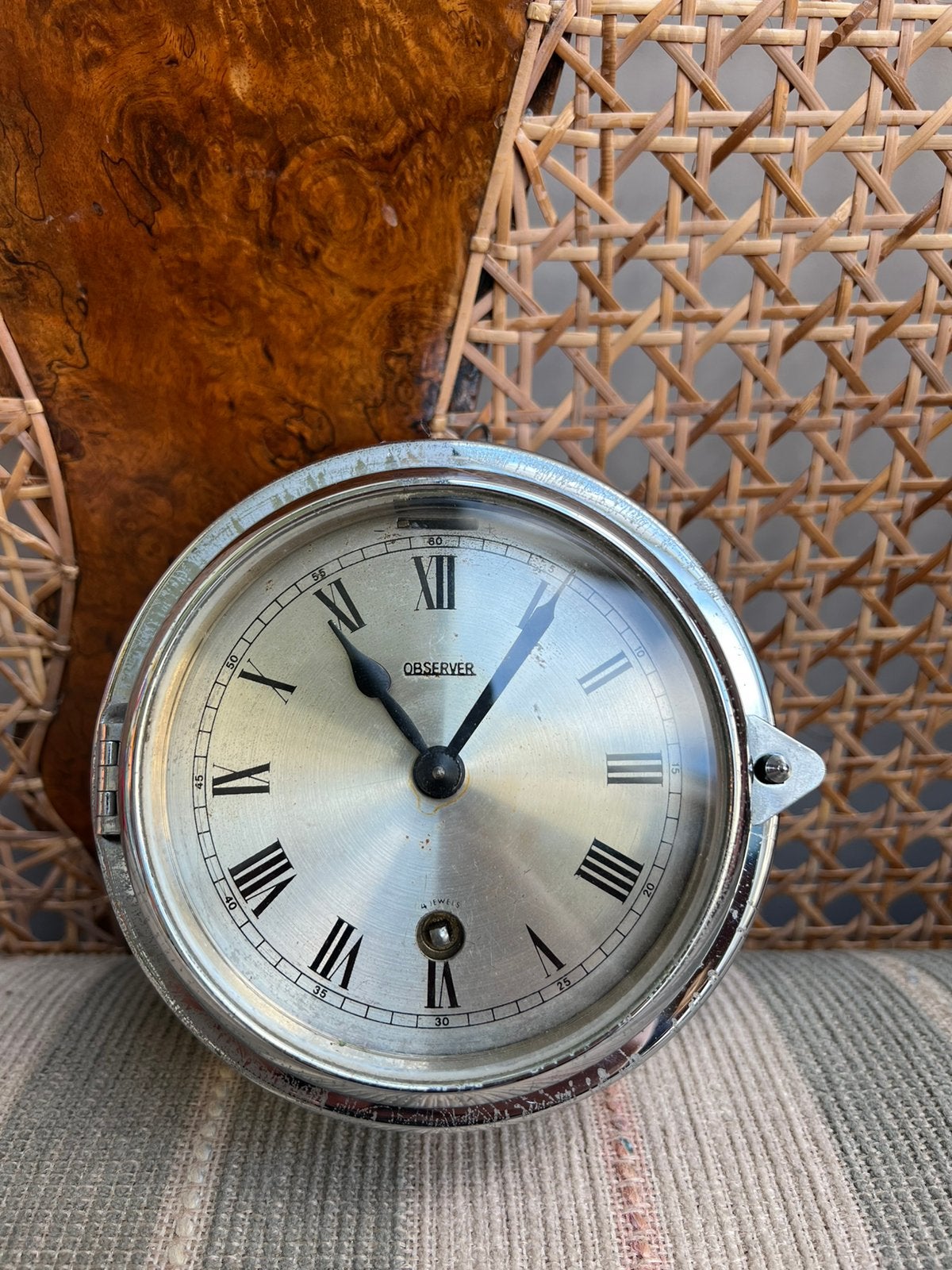 Antieke Observer Marine Scheepsklok Schip Klok Clock, Antiek en Kunst, Antiek | Klokken, Ophalen of Verzenden