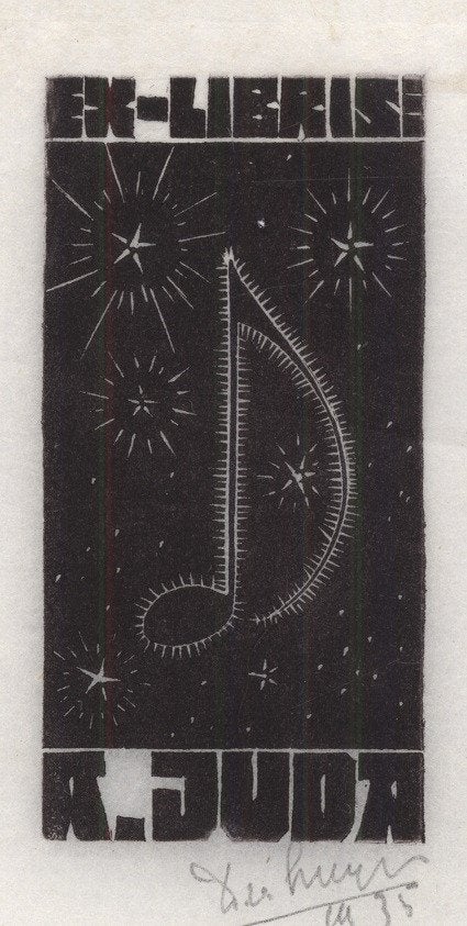 0260 Ex Libris Nederland : Dirk Govert van Luijn, 1935, Verzenden, Ex libris