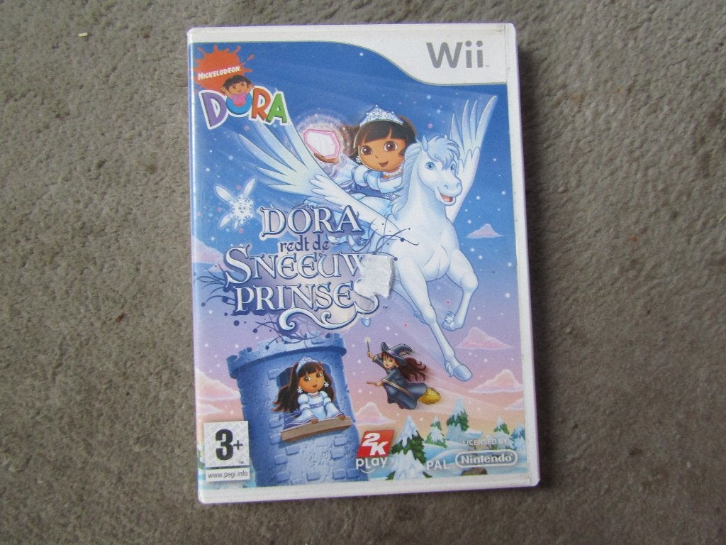 Wii spel: Dora redt de sneeuwprinses, Puzzel en Educatief, Gebruikt, 1 speler, Ophalen of Verzenden